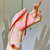 Set de Collar y Pulsera de Diseño de Carniola de Cristal Blanco Natural de Alto Hielo de Alta Calidad y Alta Definición de 4 m