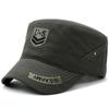 Sombrero Ola coreana otoño e invierno para hombre gorra plana bordado camuflaje gorra militar fabricantes venta al por mayor al contado una generación de cabello