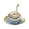 Juego de vajilla de melamina para hot pot, hoteles y restaurantes, incluyendo tazones, platos, tazas y cucharas resistentes al calor, al por mayor para uso comercial