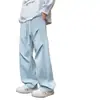 Pantalones de Trabajo Casuales de Verano para Hombre, Delgados, de Secado Rápido, Seda de Hielo, Estilo Americano, Pierna Recta Holgada