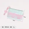 Bolsa de almacenamiento para manualidades decorada con encaje y cuerda retorcida color perla, para guardar labiales, audífonos, monedas, artículos varios y maquillaje, personalizable