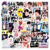 50 Peças de Adesivos de Celebridades de Grupos de Meninos e Meninas Kpop Coreanos para Computadores, Celulares, Capacetes, Adesivos de Desenho Animado, À Prova d'Água