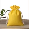 Bolsa de embalaje pequeña de brocado para la suerte al por mayor de fábrica bolsa de tela roja Bolsa de regalo antigua bolsa de la suerte con logo impreso