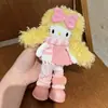 Peluca Otoño e Invierno Nuevo Mono con Capucha de Felpa Disfraz Gato de Piernas Largas Kitty Muñeca Llavero Colgante para Bolso 1