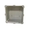 Caja de Distribución Impermeable a la Lluvia Caja de Terminales Carcasa de PC Impermeable Gris-Blanco Uso en Interiores y Exteriores Ip68 Uso en Exteriores