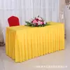 Falda Desmontable para Mesa de Conferencia de Hotel Mantel Rectangular para Banquete Mesa Larga de Negocios Cubierta de Mesa para Escenario Evento de Exposición