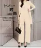 Traje para Mujer 2023 Otoño e Invierno Nuevo de Moda Estilo Occidental Piernas Anchas Adelgazante de Moda Talla Grande Traje de Tres Piezas para Mujer