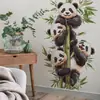VA-E148 Panda Bambu Aquarela Desenho Animado Decoração de Quarto Sala de Estar Entrada Embelezamento Adesivos de Parede Autoadesivos Comércio Exterior