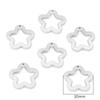 5 cuentas redondas de acrílico electrochapado UV de AliExpress, con forma de corazón de melocotón y lazo, hechas a mano, para pendientes y colgantes de joyería.