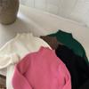 [Listo para envío] Ropa Coreana para Niños Ins2025 Otoño e Invierno Camisetas Cálidas de Punto para Niños, Modernas y Versátiles para Niños y Niñas