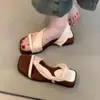 Versão em Pele de Ovelha ~ Sandálias Confortáveis de Couro Genuíno com Solado Grosso para Mulheres, Estilo Retro de Férias, Sandálias com Solado Macio para Usar com Saias e Tiras