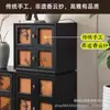 Módulo de Gabinete de Madera Maciza Antiguo con Aroma a Nube de Gasa Combinación de Gabinetes Sala de Estar Retro Gabinete Carmen Nuevo Estilo Chino Gabinete de TV Mesita de Noche