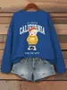 Para la Mejor Esperanza, Sudadera para Mujer con Estampado de Oso Lindo, Suéter Casual de Cuello Redondo, Estilo Urbano de Otoño