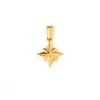 Colgante Retro DIY Transfronterizo Europeo y Americano Acero Inoxidable Electrochapado 24K Flor Estrella Polar Geométrico Joyería Accesorios para Collares