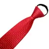 Fabricante Hombres Negros Casual Rayas Azules Corbata de Negocios Corbata Perezosa 8cm Corbata sin Corbata al por Mayor Cremallera