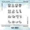Xm&Xp Pintura Sombreada de Animais Pequeno Desenho Tatuagem de Ervas com Dedo Adesivo Impermeável Feminino Duradouro Braço Suco Elegante Pequeno Fresco