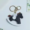 Pingente de cavalo de balanço de couro personalizável Huayang, decoração DIY para o ano do zodíaco, pingente de bolsa, acessório, chaveiro