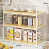 Prateleira de armazenamento para mesa, organizador de lanches, organizador multifuncional para mesa de jantar, aparador de cozinha, porta-copos com camadas