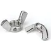 Tuerca Mariposa de Acero Inoxidable 304, Tuerca en Forma de Cuerno, Sujetador de Tornillo Mariposa, Tuerca M8 de Giro Manual 316