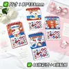 Libro de Pegatinas de Cuaderno de Espiral de Dibujos Animados Suave y Lindo, Libro de Páginas para Colorear con Pegatinas de Emoticonos Súper Lindas, Viene con Pinzas para Arrancar y Pegar Sin Ensucianrse las Manos