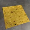 Nuevo Sello de Cumpleaños Alfanumérico Inglés Dorado 26 Princesa Príncipe Constelación Acrílico Decoración para Hornear Pasteles