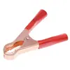 Pinza de cocodrilo extragrande de 50 A, ensanchada y engrosada, de 80 mm de largo, chapada en cobre, con dientes, para almacenamiento de energía de inversores solares.