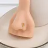 Cross-border europeu e americano avançado senso 26 letras em forma de U diamante nariz unha feminino nicho design senso simples não-perfurante nariz clipe