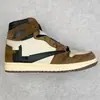 Zapatos Putian Versión Pura Original Versión de Caña Alta Aj1 Cuero de Grano Completo Importado Zapatos Deportivos Casuales Unisex Zapatos para Correr