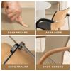Silla de Comedor Moderna Minimalista de Madera Maciza Estilo Japonés Respaldo de Pista Reposabrazos de Lujo Ligero de Alta Gama Silla de Escritorio para Hogar Oficina Silla de Computadora