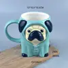 Caneca de animal lemure 3D tridimensional Madagascar caneca Julian caneca de animal de desenho animado