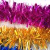 Fabricante Transfronterizo Venta al por Mayor Espuma Seda Cintas Decorativas Suministros de Navidad Cintas de Lentejuelas Coche de Bodas Fiesta Guirnaldas Festivas