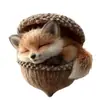 Set Transfronterizo 2026 de Adornos de Ardilla del Bosque Decoraciones Rústicas de Animales para Árbol de Navidad Colgantes Navideños Planos 2D Lindos