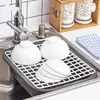 Fregadero de Cocina para Verduras con Rejilla Drenaje Estilo Japonés Plástico Malla de Limpieza Malla de Drenaje Secado Taza Drenaje de Gabinete Junta de Drenaje