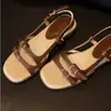 Sandalias Cuadradas de Tacón Grueso con Hebilla Retro Decorada para Mujer, Nuevo Modelo 2026, Sandalias de Tira Fina Abiertas con Tira Trasera y Punta de Pez