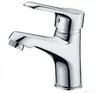 Torneira de cobre para lavatório de furo único Banheiro Torneira quente e fria Torneira de furo único para lavatório Doméstico