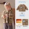 Chaqueta Infantil Jerry Baby 2026 Otoño Cárdigan Grueso Ropa de Otoño para Niñas con Forro Polar Ropa de Invierno para Niños Ropa de Bebé