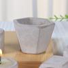 Polígono geométrico estilo retro nórdico mini aparato para velas taza de vela de material de cemento decoración del hogar se puede llenar con cera