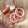 Estilo Coreano Niña Alta Calidad Uva Coco Ola Punto Línea Telefónica Anillo para el Cabello Verano Fresco Todo Fósforo Cuerda para la Cabeza Goma Sin Costuras Tendón