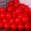 Boda globos de boda de doble capa diseño de habitación de boda de 10 pulgadas engrosados rojo granada decoración de boda suministros de boda