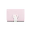 Gatito lindo~ Cartera estilo coreano para mujer 70% de descuento Estilo corto Cartera de PU de comercio exterior para niñas, monedero