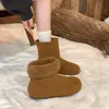 Primer Encuentro: Diseño Exclusivo Gamuza Birkenstock para Mujer Colección Invierno 2026 Nueva - Botas de Nieve Cortas Redondas Lindas y Originales
