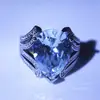 Zhen Rong desea un nuevo anillo de circonita con incrustaciones en forma de gota de agua y pera, creativo europeo y americano, diamante flash, compromiso, joyería de plata al por mayor