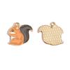 Accesorios para joyería de aleación DIY con forma de gota de aceite, ardilla, piña, colgante para pulsera, collar, colgante decorativo W420