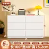 Gabinete de Acero Estilo Tronco Malm con Tablero de Madera Gabinete de Almacenamiento de Hierro Gabinete con Cajones Sala de Estar Hogar Dormitorio Gabinete de Almacenamiento