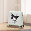 Mala trolley infantil leve por atacado com impressão de logotipo, bagagem para acampamento de verão de estudante, roda universal, desenho animado, viagem, caixa com senha