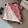 Bufanda Cuadrada Pequeña con Borlas y Estampado de Ponis de Nuevo Estilo, Bufanda de Cuello con Borlas de Moda, Bufanda Delgada para Mujer