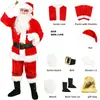 Em estoque Roupa de Natal cosplay Roupas Papai Noel Geek Cabelo Verde Monstro Grinch Traje de Performance