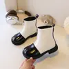 Botas Estilo Británico Otoño/Invierno 2026 con Lazo Nuevas Botas de Moda de Princesa para Niñas Pequeñas, Botas Martin de Media Caña
