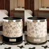 Papelero Retro Francés M^ para Sala de Estar, Dormitorio, Dormitorio Estudiantil, Cocina, Baño del Hogar, Gran Capacidad, Papel de Alto Valor