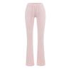 Lu Home Calça de Yoga Cintura Baixa Naked Hip Slim 2025 Verão Novo Justa Elástica Flare Calça Fitness